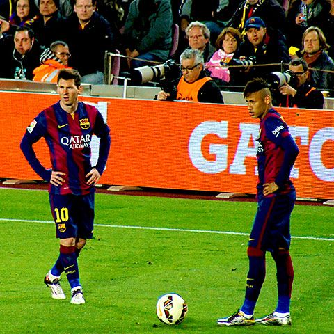 Barcelona Cup - Messi y Neymar en Camp Nou